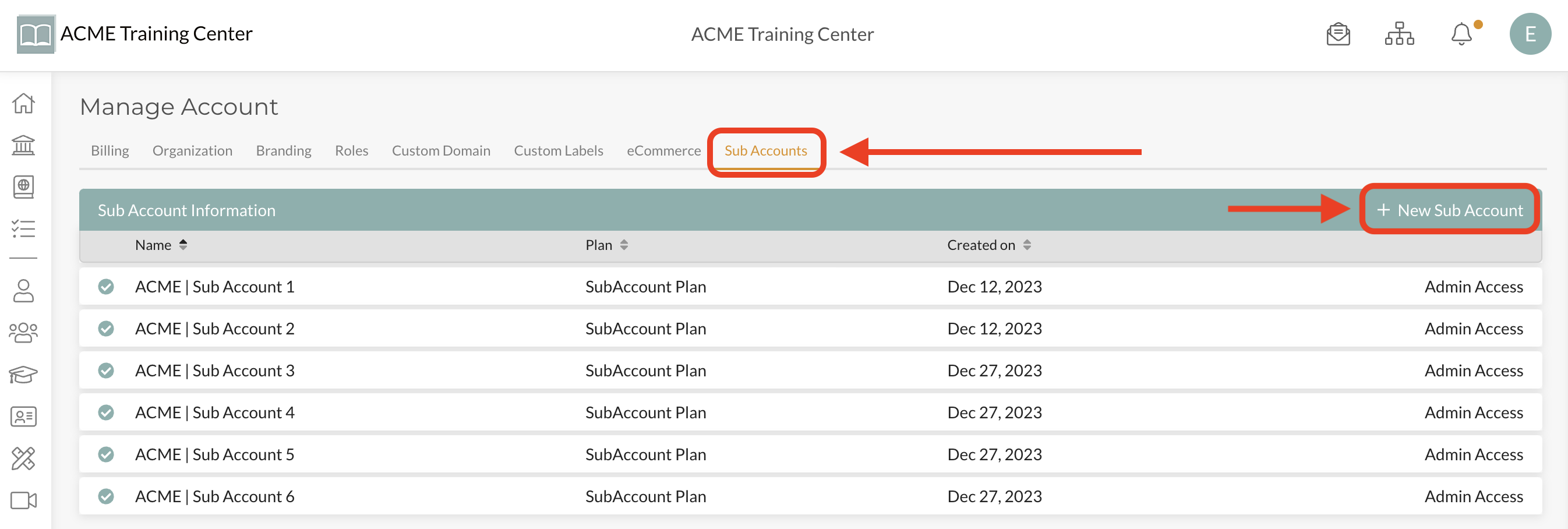 Sub Accounts Manager