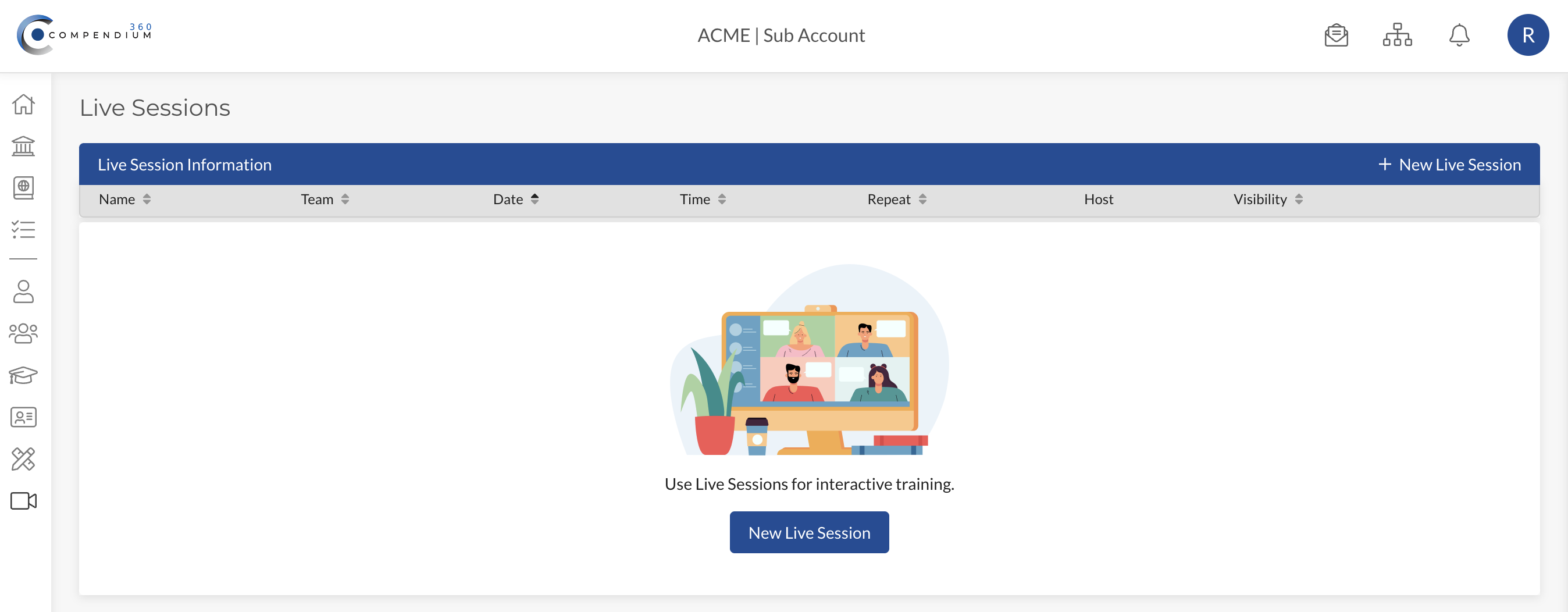 Live Session Manager