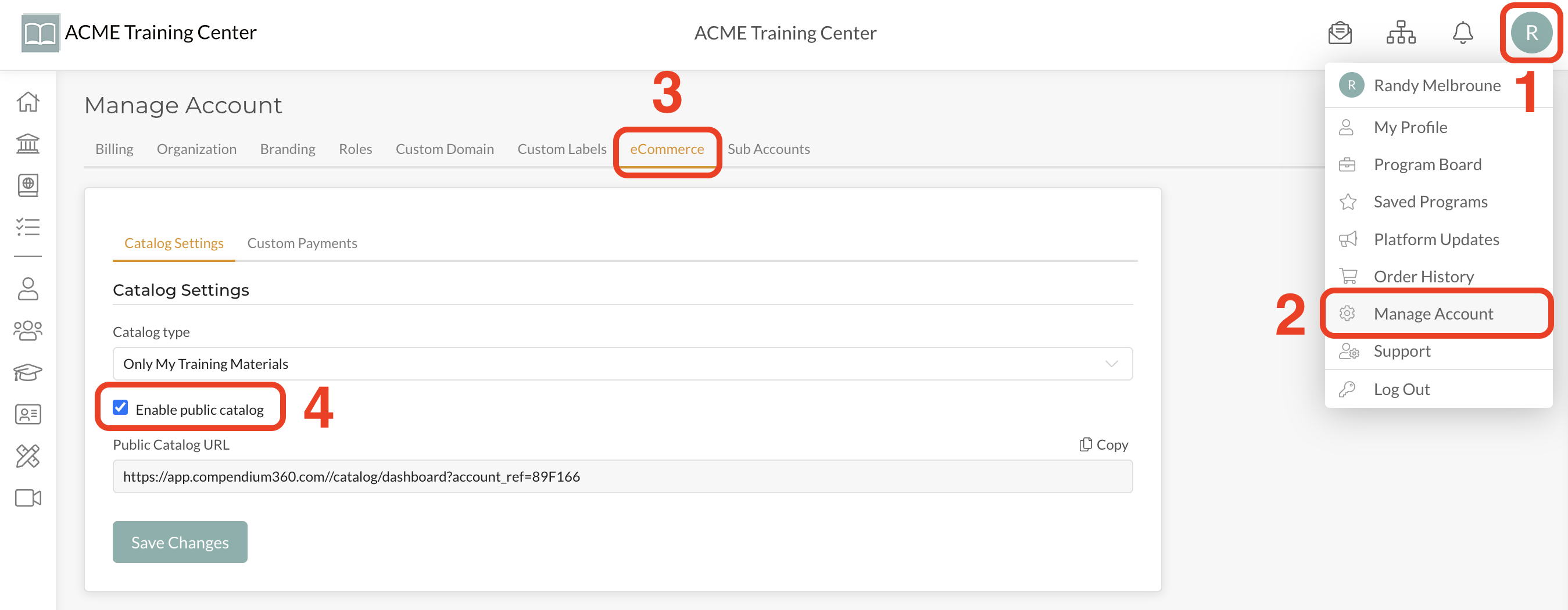 Enable Course Publication