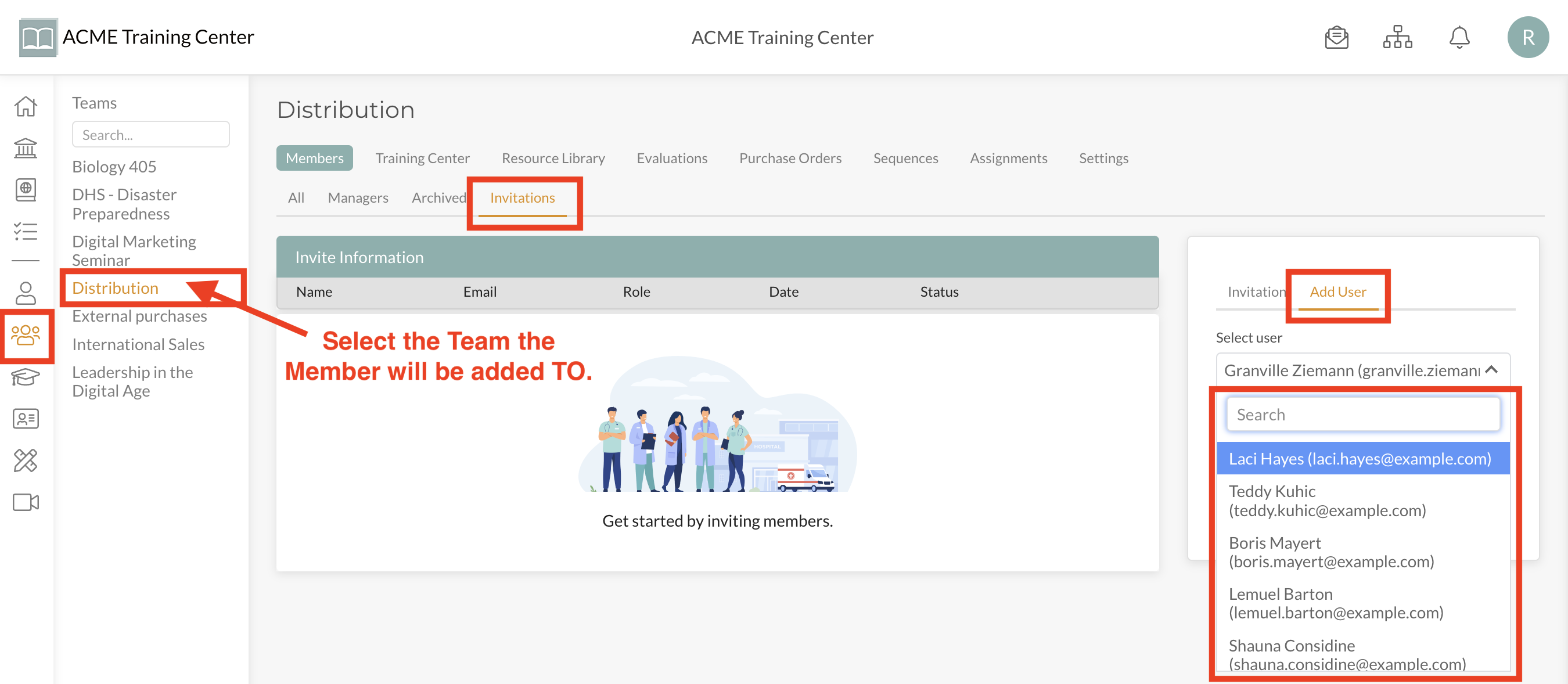 Team Member Addition